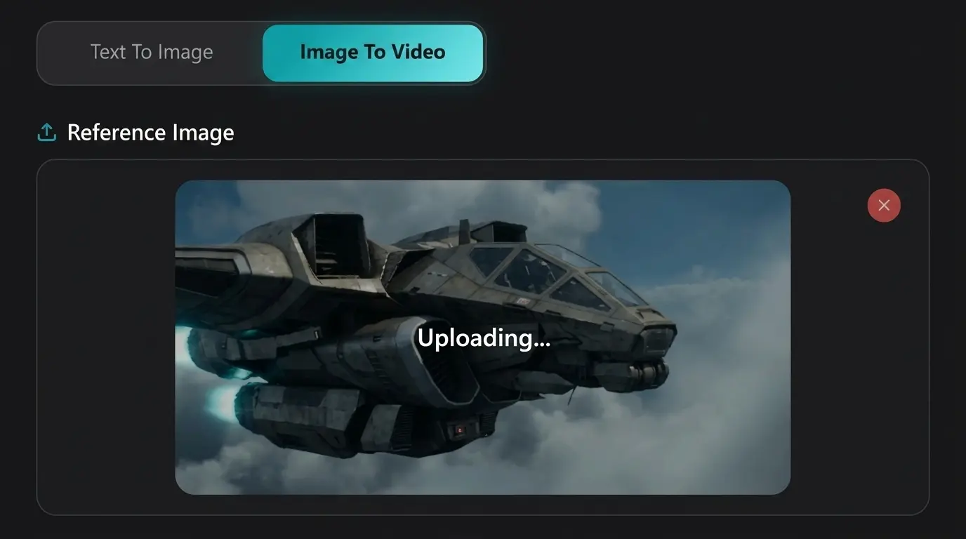 Cosmos 3 Super Image to Video step 1: upload one image